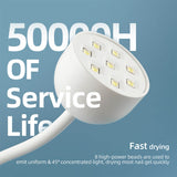 Mini Nail LED Lamp 24W Nail Dryer False Nail Manicure Polish Glue Fast Drying UV Light Nail Lamp 360° Bendable Table Lamp Design