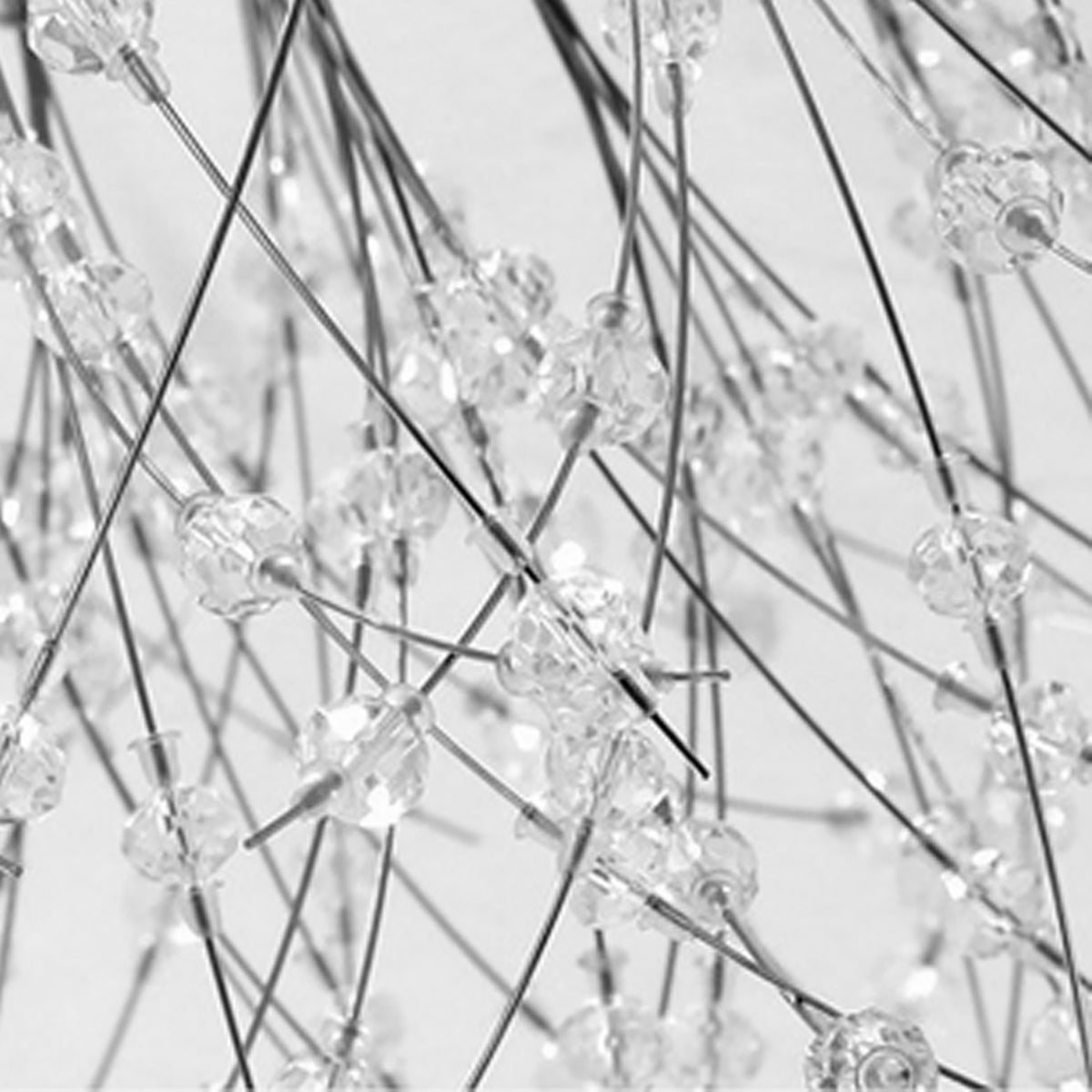 LED Crystal Firework Chandelier Modern Style Ceiling Light Fixtures 6 Light Pendant