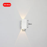 Modern Simple 6W LED Indoor Wall Lamp Bedroom Living Room Home Lighting Aisle Corridor Decoration Aluminum Wall Light AC85-265V