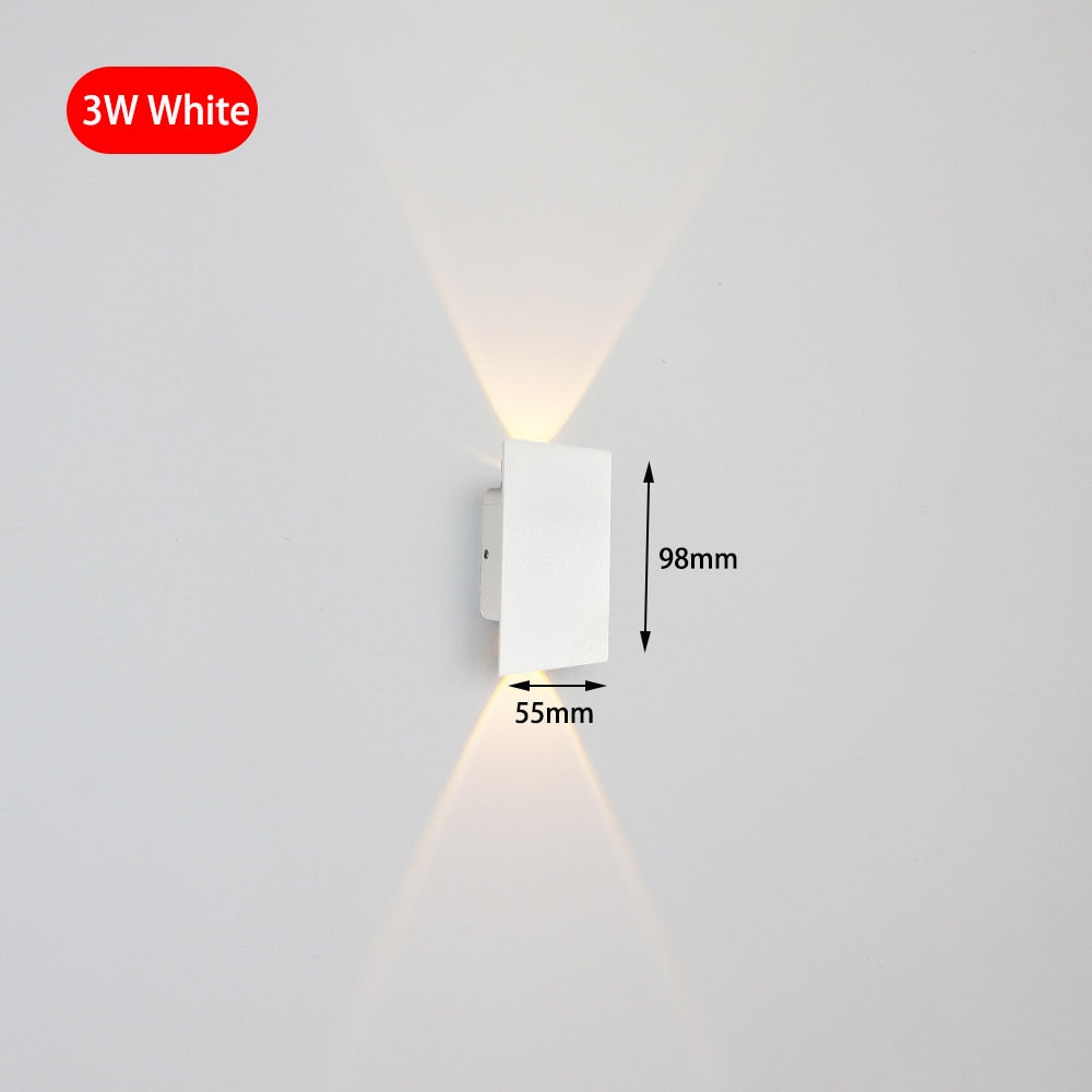 Modern Simple 6W LED Indoor Wall Lamp Bedroom Living Room Home Lighting Aisle Corridor Decoration Aluminum Wall Light AC85-265V