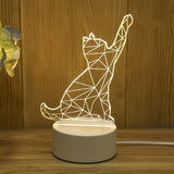 Kids Night Light 3D LED Night Lamp Creative Table Bedside Lamp Romantic Heart Bear Light Kids Gril Home Decor Christmas Gift