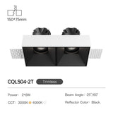 Square Recessed Downlight 16W Anti-glare High CRI Ceiling Spot Light Home Indoor Lighting Fixture