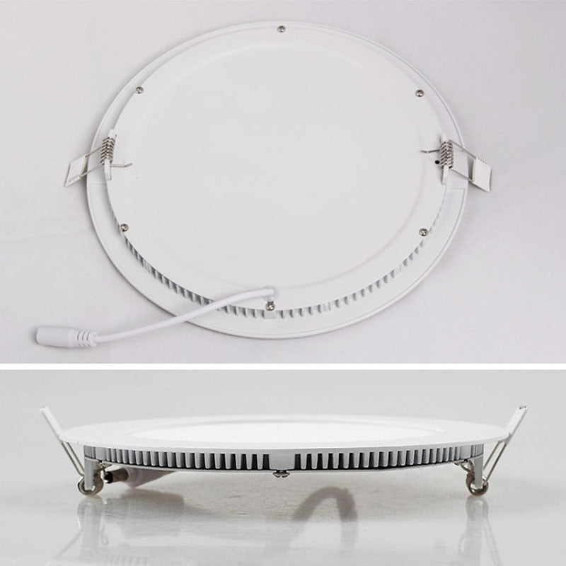 LED panel light Ultra thin Downlight lamp 3W 4W 6W 9W 12W led ceiling recessed downlight 110V-220V slim round square panel light