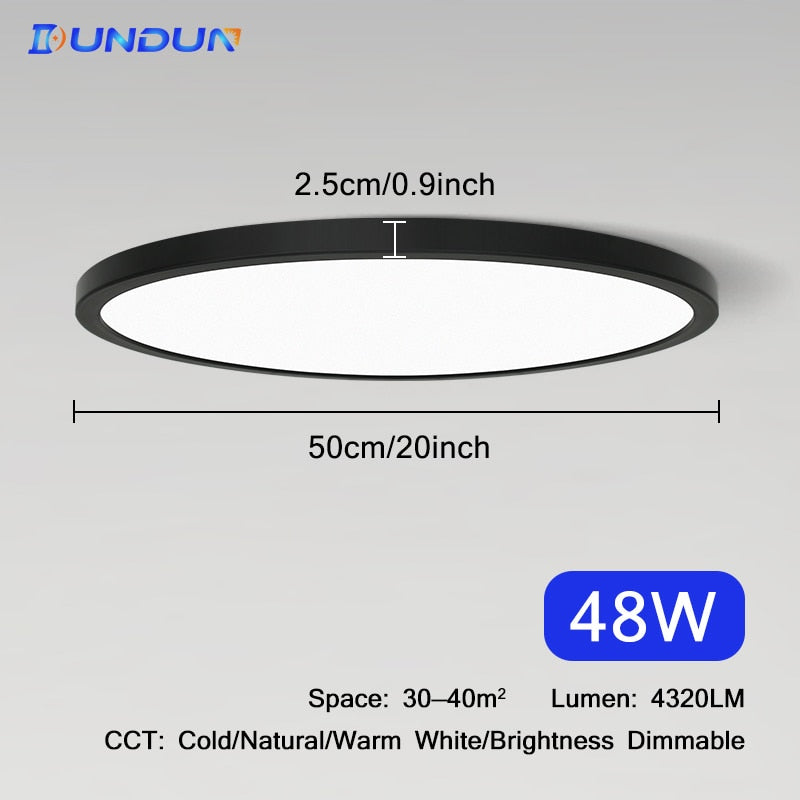Ultrathin 0.9inch Brightness Dimmable LED Ceiling Lamp for bedroom Living Room kitchen Lamps Room Lights Led Ceiling Lighting