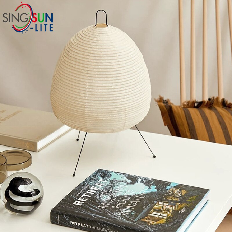 Japanese Rice Paper Lantern Led Table Lamp Living Room Bedroom Bedside Study Hotel Homestay Art Creative Decor Tripod Floor Lamp