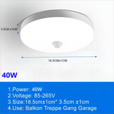 Motion Sensor Light Ceiling Lamps Modern Smart Home Indoor Aisle LED Hanging Induction Lighting LivingRoom Ceil Luminaire Lamp