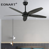 52 Inch Led Ceiling Fan Lamp Roof Home Fans Modern Indoor Decorate Plywood Blade Dc Ceiling Fan With Remote Control Ventilador