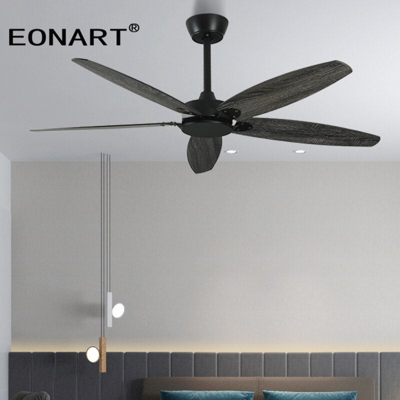 52 Inch Led Ceiling Fan Lamp Roof Home Fans Modern Indoor Decorate Plywood Blade Dc Ceiling Fan With Remote Control Ventilador