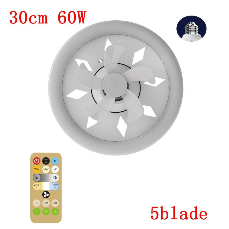 for Smart Ceiling Fan with Remote Control B22 to E27 Converter Base/1m E27 Cable