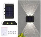 Outdoor Solar Garden Light Led Waterproof Decoration Wall Lamp for Fence Porch Country Balcony House Garden Street Lighting