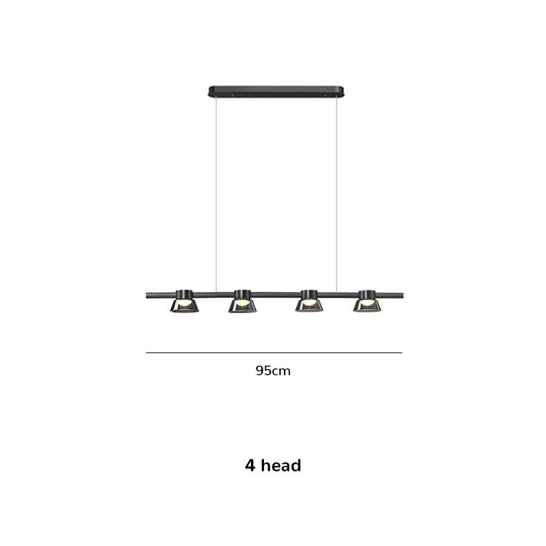 Modern Dinning Room Chandelier Lights Nordic Glass Novelty Decor Chandelier Lighting For Kitchen LED Long Hanging Light Fixture