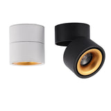 Dimmable folding surface mounted spotlight led living room ceiling ceiling downlight cob adjustable angle clothing store 7W 12W