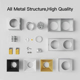 Square Recessed Downlight 16W Anti-glare High CRI Ceiling Spot Light Home Indoor Lighting Fixture