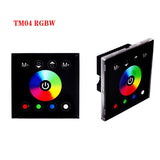 RGB/RGBW wall mounted Touch Panel Controller glass panel dimmer switch Controller DC12V-24V