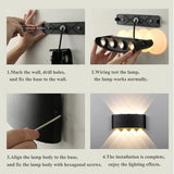 Led Wall Lamp Aluminum Outdoor IP65 Waterproof Up Down Wall Light For Home Stair Bedroom Bedside Bathroom Corridor Lighting