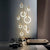 Modern LED chandelier Nordic living room ring hanging lights bedroom fixtures stair lighting home illumination long pendant lamp