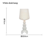 Italy Design Kartell Kabuki Table Lamps Acrylic Desk Lights Art Decor LED Standing Light Living Room Bedroom Hollow Floor Light
