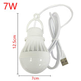 USB LED Bulb Portable LED Lamp Book Lights Outdoor Camping Light Indoor Reading Light Bulb Energy Saving Emergency Lamp