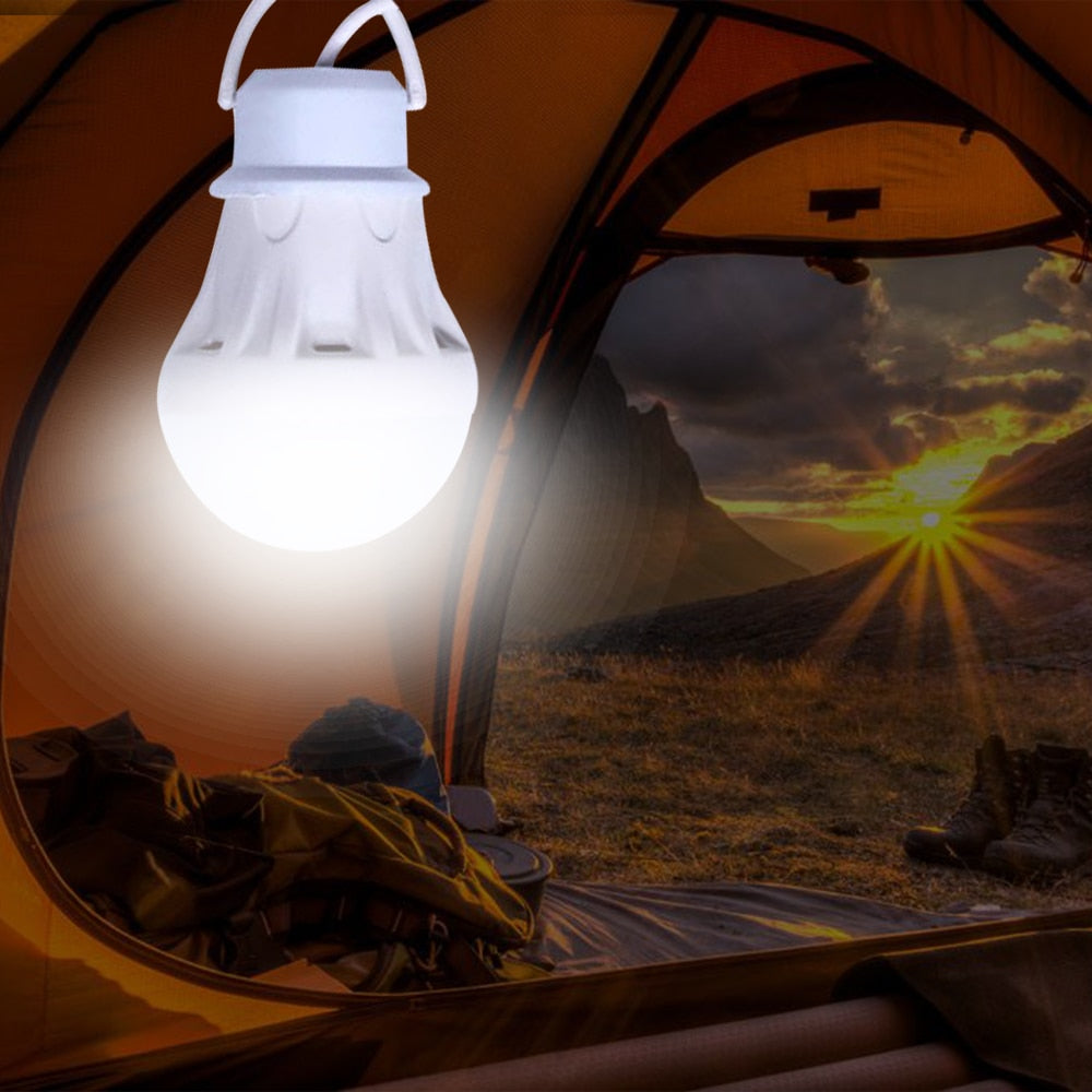 Portable USB LED Lamp Bulb Mini Camping Lantern 5V Hanging Tent Fishing Night Light Book Reading Powerbank Birght Table Lamp 50