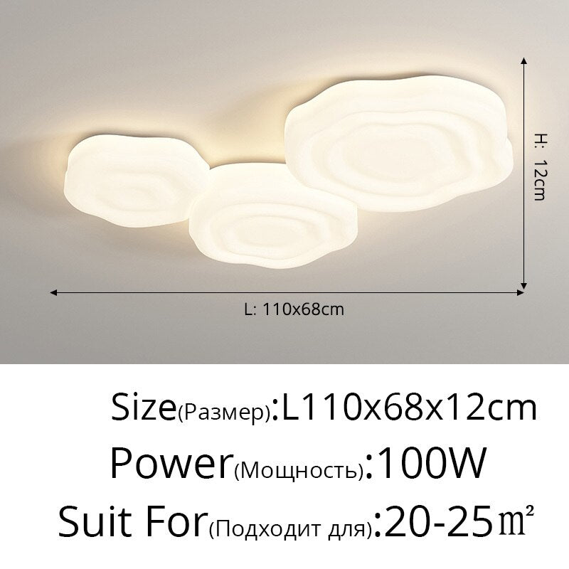 Living Room Main Lights Cloud Ceiling Lamp Modern Simple 2023 New Bedroom Study Children&#39;s Room Warm Indoor Lighting Decor Lamps