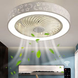 Smart Ceiling Fans with Lights APP+Remote Control White Painted Iron Acrylic Fan Light Dimmable Bedroom Living Room Fan Lamp
