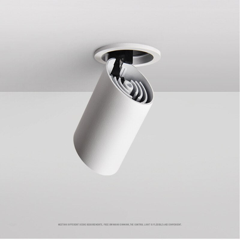 Dimming embedded folding LED downlight 10W 15W 20W LED spotlight living room TV background wall aisle ceiling COB downlight