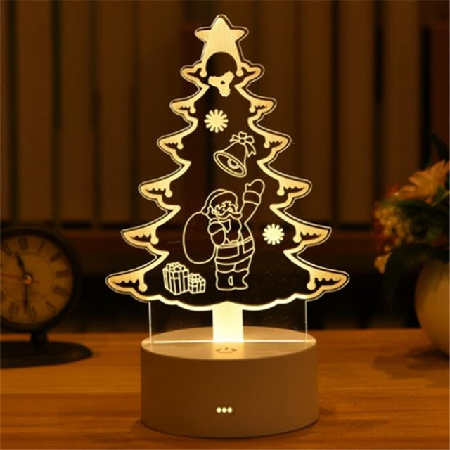 Romantic Love 3D Acrylic Led Lamp for Home Children&amp;#39;s Night Light Table Lamp Birthday Party Decors Valentine&amp;#39;s Day Bedside Lamp
