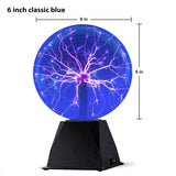 8 Inch sound control Magic Plasma Ball Lamp LED Night Light Atmosphere Touch Glass Plasma Light Christmas Party Decor Lighting
