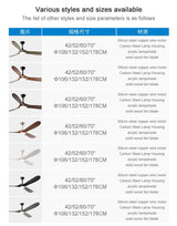 Modern 60/70 Inches Wooden Ceiling Fan With Led Light And Control For Bedroom Living Room Home Office Lounge Ceiling Fans