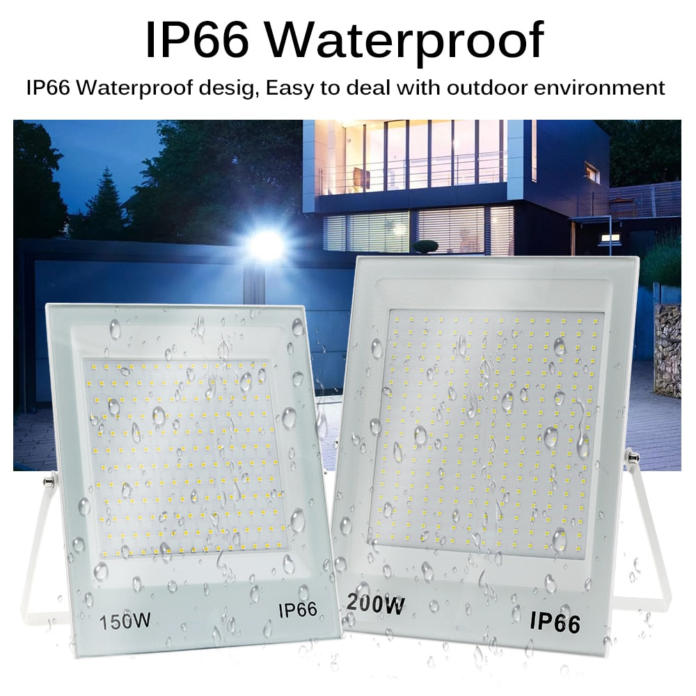 LED Flood Light AC220V 50W 100W 150W 200W High Brightness IP66 Waterproof Outdoor Lighting LED Spotlight Wall Floodlights