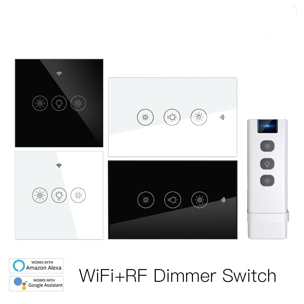 New Wi-Fi RF Smart Light Dimmer Switch 2/3Way Smart Life/ Tuya APP Control Works with Alexa Google Voice Assistants