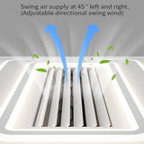 Modern Full Spectrum Bladeless Ceiling Fan Lamps Dimmable With Remote Control 6 Gears Indoor LED Lighting Bedroom Living Room