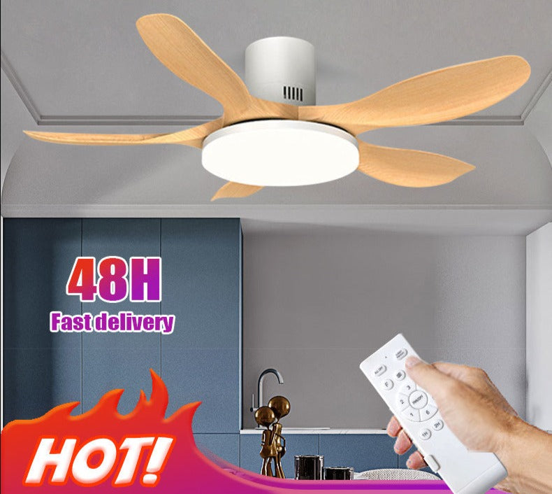 Modern White Ceiling Fan With Led Light Ceiling Light Fan Ceiling Fans With Lights Led Fan Lamp Remote Control