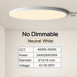 Ultra-thin Dimmable LED Ceiling Panel light Smart APP/Remote Control 0.9inch Ultra-thin Dimmable LED Ceiling Panel light Smart APP/Remote Control