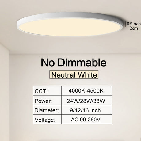 Ultra-thin Dimmable LED Ceiling Panel light Smart APP/Remote Control 0.9inch Ultra-thin Dimmable LED Ceiling Panel light Smart APP/Remote Control
