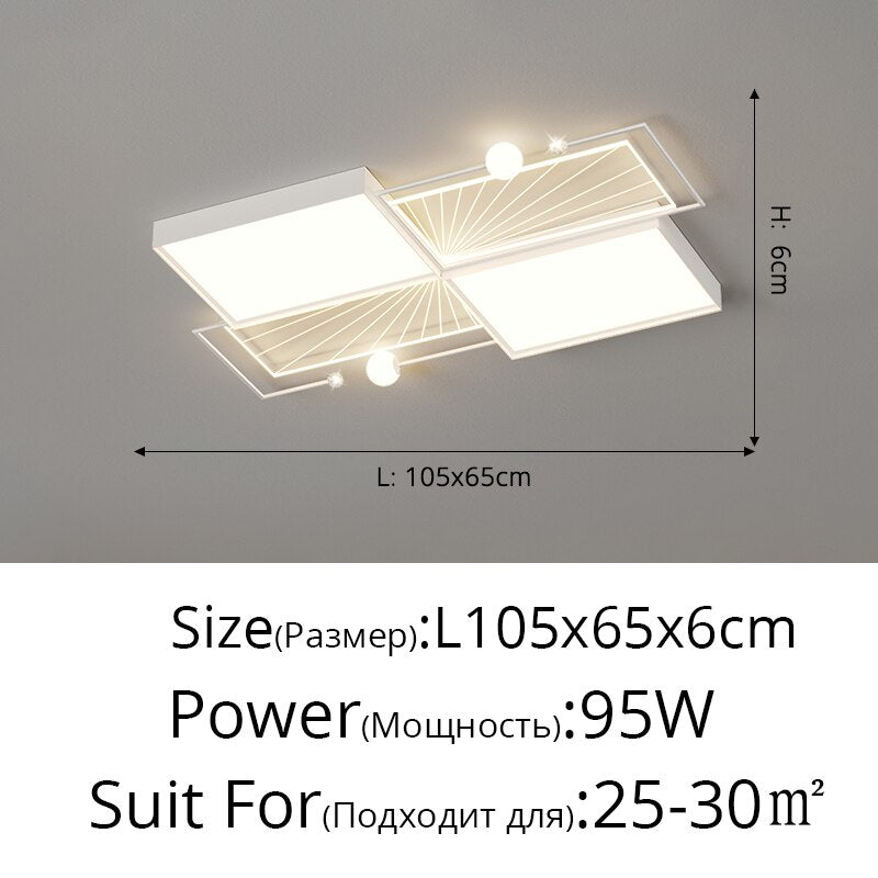 Modern Simple Led Ceiling Lamp Atmospheric Living Room Bedroom Ceiling Lamp 2023 New Main Light Home Indoor Lighting Decor Lamps