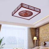 Modern Acrylic Semi Flush Mount LED Invisible Ceiling Fan Lighting with Remote Control 3-Light Color and 3-Speed Changeable