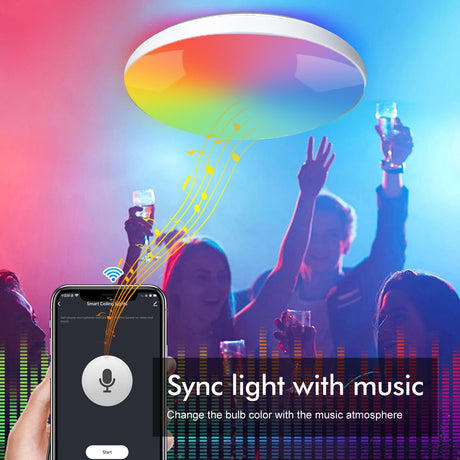 3.0 Smart Ceiling Light Wi-fi RGBCW Led Ceiling Lamp Livingroom Home Decoration Smart Lamp For Alexa, Google Home
