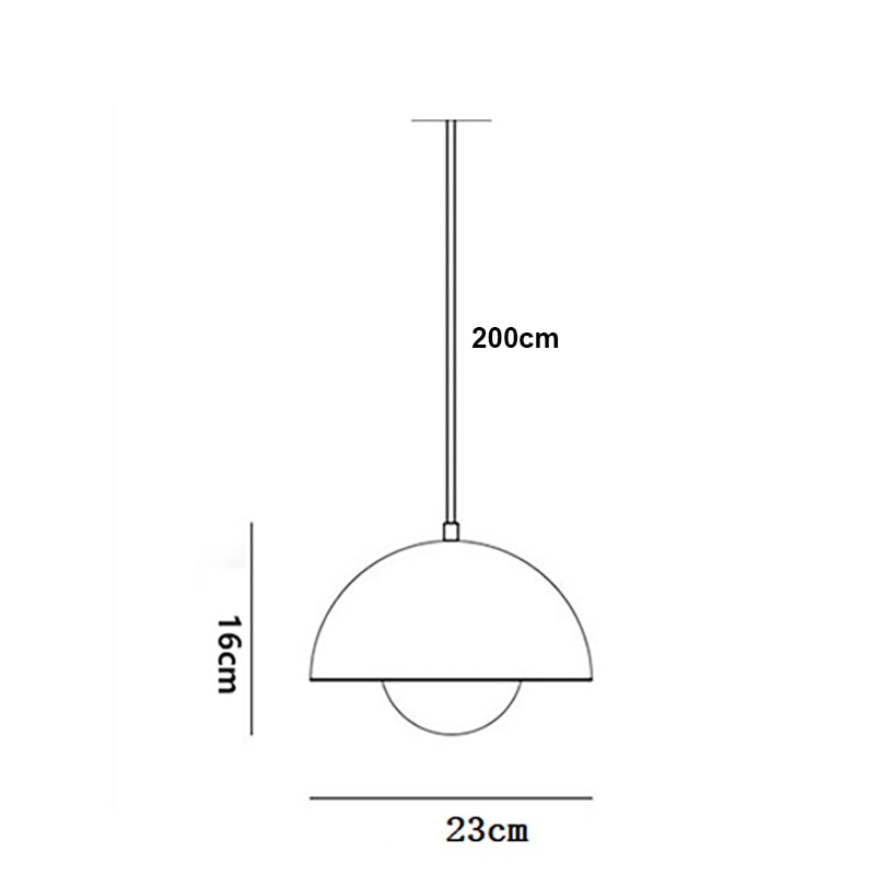 Modern Pendant Light semicircular Nordic color Restaurant hanging ceiling lamp Denmark indoor Living Room bar led Pendant Lamp