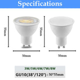 10pcs Factory direct LED spotlight GU10 MR16 220V high lumen replace 50W 100W halogen lamp is suitable for down lamp chandeliers