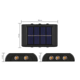 LED Solar Wall Lamp Outdoor Wall Light Ip65 Waterproof Garden Decoration Balcony Yard Street Decors Lamps Outside Sunlights