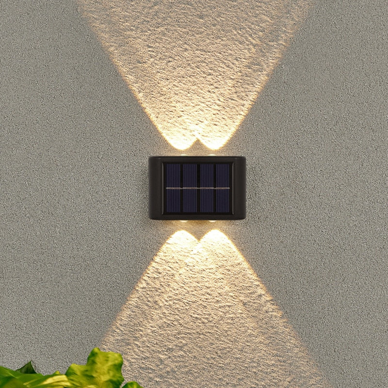 Outdoor Solar Garden Light Led Waterproof Decoration Wall Lamp for Fence Porch Country Balcony House Garden Street Lighting