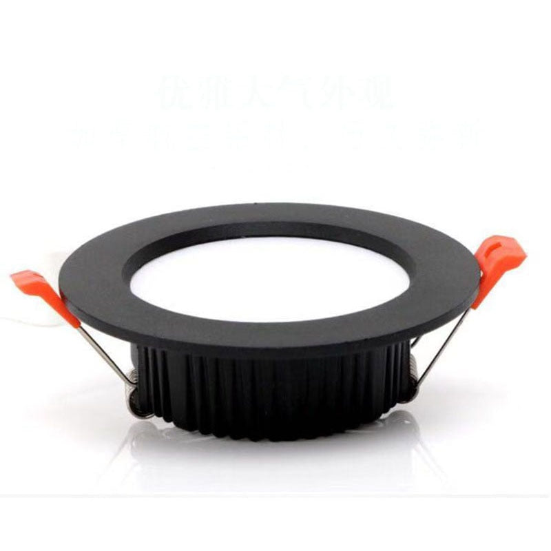 DC 12V LED downlight ceiling light spotlight 3W 7W 9W 12W recessed grille ultra-thin downlight round black white
