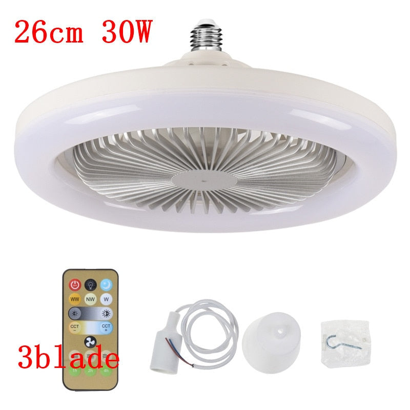 for Smart Ceiling Fan with Remote Control B22 to E27 Converter Base/1m E27 Cable