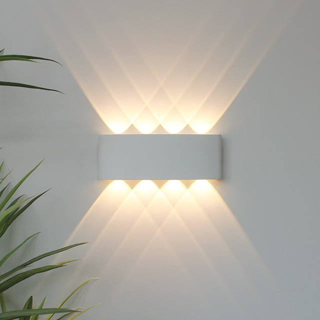 LED Wall Light Outdoor Waterproof IP65 Porch Garden Wall Lamp &amp; Indoor Bedroom Bedside Decoration Lighting Lamp Aluminum