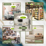 Electric Ceiling Fans with Light and Silent 30W E27 Base Led Ceiling Fan for Bedroom Home Household Kitchen