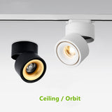 Dimmable folding surface mounted spotlight led living room ceiling ceiling downlight cob adjustable angle clothing store 7W 12W