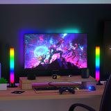 RGB LED Desktop Floor Lamp Light Bars Night Light Music Rhythm Atmosphere Lights Backlight for Gaming TV Room Decoration Lamp
