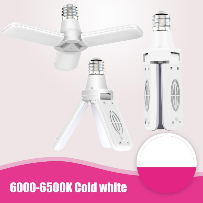 Super Bright LED Light Bulbs Industrial Lighting E27 Ceiling Fan LED Garage Light Deformable Folding Lamp For Workshop Home