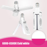 Super Bright LED Light Bulbs Industrial Lighting E27 Ceiling Fan LED Garage Light Deformable Folding Lamp For Workshop Home